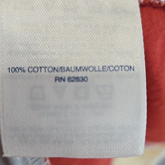 Lands' End Womens Poplin Boyfriend Button Front Patchwork Plus Size Curvy 1X - Picture 10 of 13